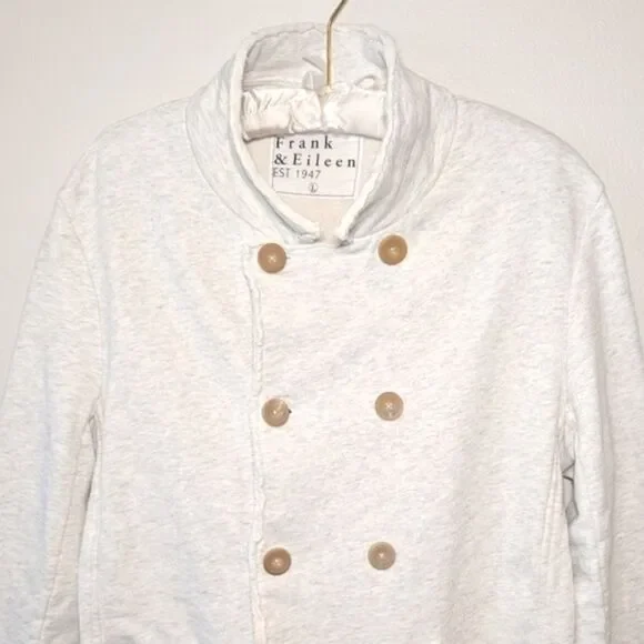 Frank & Eileen Belfast Peacoat in Gray Melange